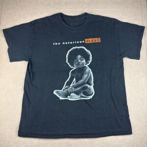 Notorious BIG Baby Graphic‎ Tee Mens L Black Rap Hip Hop 90s Music T-Shirt